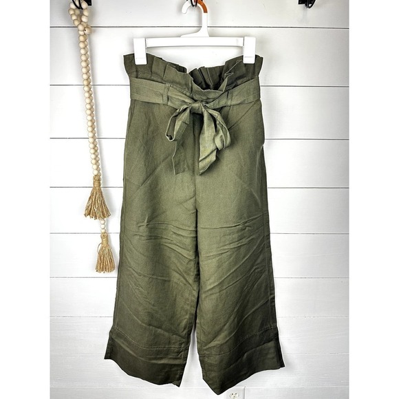 BLANKNYC Pants - NWT BlankNYC Cropped Wide Leg PaperBag Belted Pant SML